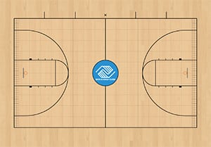 basketball court floor design