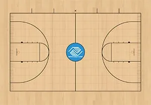 basketball court floor design
