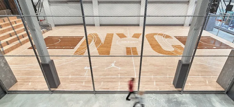 new gym floor installation