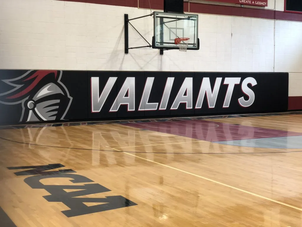 custom wall padding athlete safety