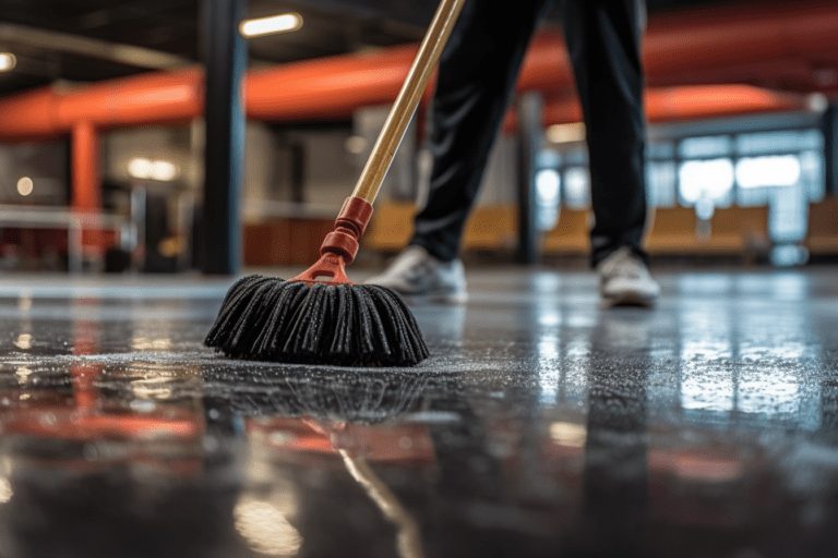 rubber gym floor care