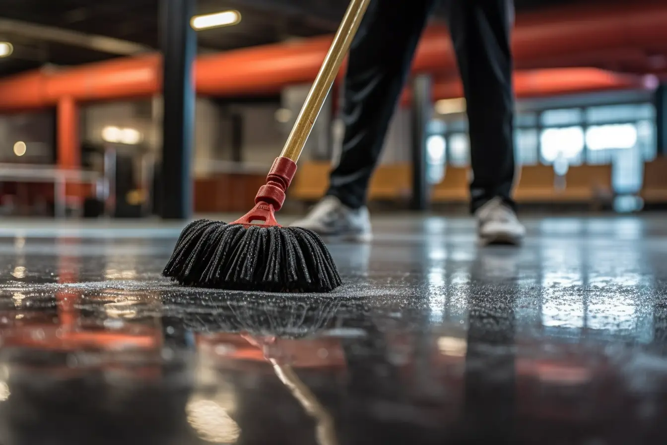 rubber gym floor care
