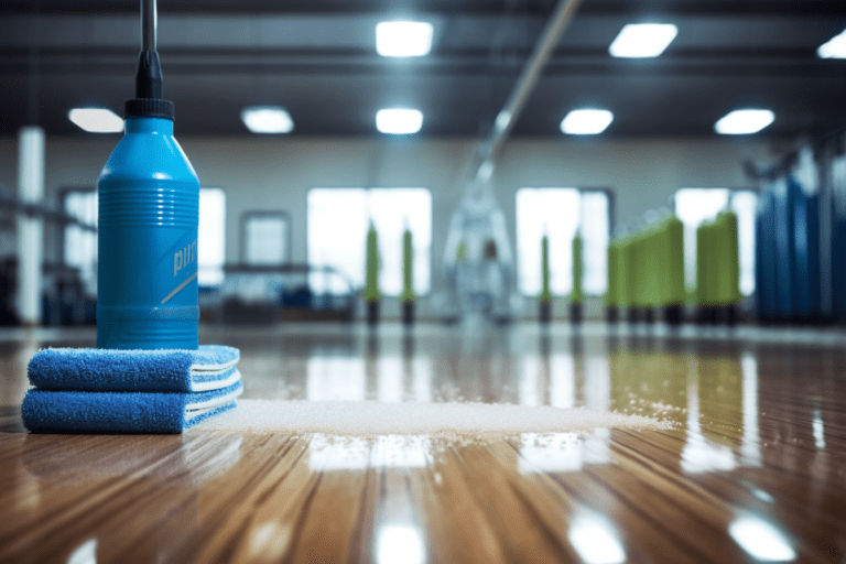 disinfect gym flooring