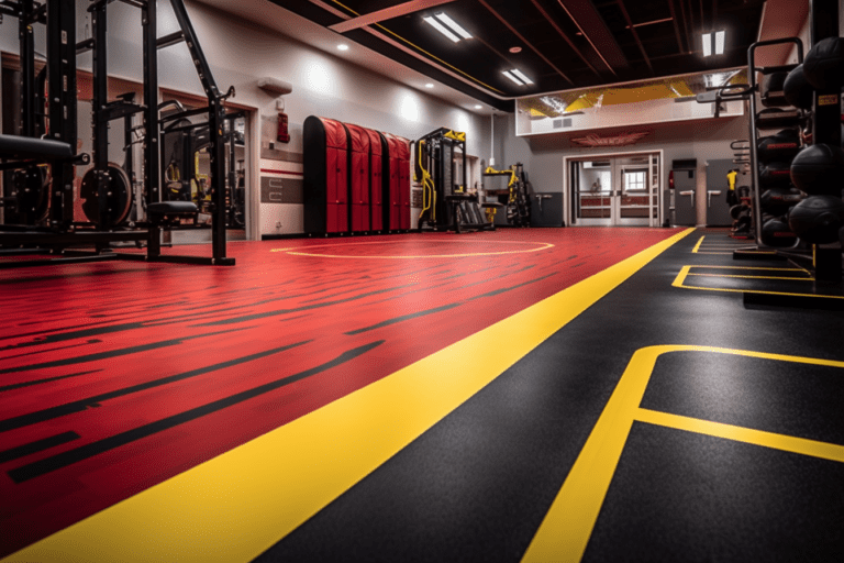 gym flooring and equipment