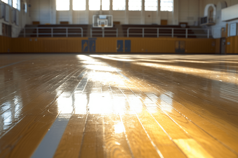 gym floor slippery